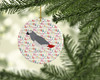 African Grey Parrot Christmas Ceramic Ornament product image at NuMercy 2