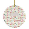 Dumbo Sphynx Rat Christmas Ceramic Ornament product image at NuMercy
