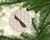 Indian Peacock Peafowl Christmas Ceramic Ornament product image at NuMercy 2