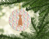 Devon Rex #1 Cat Christmas Ceramic Ornament product image at NuMercy 2