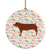 Duroc Pig Christmas Ceramic Ornament product image at NuMercy