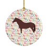English Thoroughbred Horse Christmas Ceramic Ornament product image at NuMercy