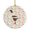Pomeranian Rogener Goose Christmas Ceramic Ornament WDK2748 product image at NuMercy
