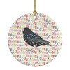 Starling Christmas Ceramic Ornament product image at NuMercy