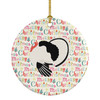 Royal Palm Turkey Christmas Ceramic Ornament product image at NuMercy