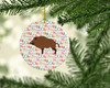 Wild Boar Pig Christmas Ceramic Ornament product image at NuMercy 2