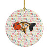 Ranchu Goldfish Christmas Ceramic Ornament product image at NuMercy