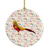Golden or Chinese Pheasant Christmas Ceramic Ornament product image at NuMercy