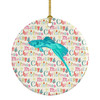 Sword Tail Guppy Christmas Ceramic Ornament product image at NuMercy