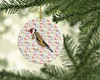 Gold Finch Christmas Ceramic Ornament product image at NuMercy 2