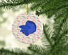 Super Delta Tail Betta Christmas Ceramic Ornament product image at NuMercy 2