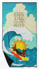 Surfer Dog Longhair Sable Dachshund Premium Beach Towel Oversized product image at NuMercy