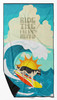Surfer Dog Black Silver German Shepherd Premium Beach Towel Oversized product image at NuMercy