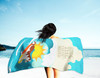 Surfer Dog Red White Siberian Husky Premium Beach Towel Oversized product image at NuMercy 3