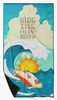 Surfer Dog Piebald English Bulldog Premium Beach Towel Oversized product image at NuMercy