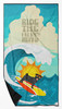 Surfer Dog Black Pug Premium Beach Towel Oversized product image at NuMercy