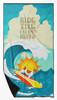 Surfer Dog Red White Jack Russell Terrier Premium Beach Towel Oversized product image at NuMercy