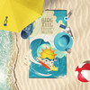 Surfer Dog Dalmatian Premium Beach Towel Oversized product image at NuMercy 2