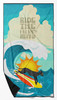 Surfer Dog Black Great Dane Premium Beach Towel Oversized product image at NuMercy