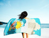 Surfer Dog Blue Merle Sheltie Premium Beach Towel Oversized product image at NuMercy 3