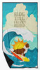 Surfer Dog Red Border Collie Premium Beach Towel Oversized product image at NuMercy