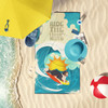 Surfer Dog Bernese Mountain Dog Premium Beach Towel Oversized product image at NuMercy 2
