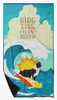 Surfer Dog Border Collie Premium Beach Towel Oversized product image at NuMercy