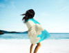 Surfer Dog Border Collie Premium Beach Towel Oversized product image at NuMercy 4