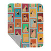 Lots of Fawn French Bulldog Artwork Pattern Quilted Throw Blanket 50" x 60" product image at NuMercy