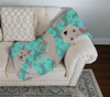White German Shepherd Artwork Pattern Quilted Throw Blanket 50" x 60" product image at NuMercy 3
