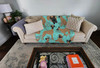 Fawn Great Dane Artwork Pattern Quilted Throw Blanket 50" x 60" product image at NuMercy 2