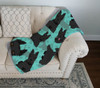 Scottish Terrier Artwork Pattern Quilted Throw Blanket 50" x 60" product image at NuMercy 3