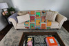 Lots of Apricot Pug Artwork Pattern Quilted Throw Blanket 50" x 60" product image at NuMercy 2