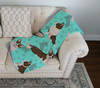 Brindle Cardigan Corgi Artwork Pattern Quilted Throw Blanket 50" x 60" product image at NuMercy 3