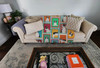 Lots of Black and White French Bulldog Artwork Pattern Quilted Throw Blanket 50" x 60" product image at NuMercy 2