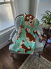 Red Siberian Husky Artwork Pattern Quilted Throw Blanket 50" x 60" product image at NuMercy 4