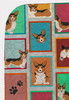 Lots of Sable Pembroke Corgi Artwork Pattern Quilted Throw Blanket 50" x 60" product image at NuMercy 5