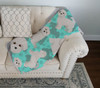 Maltese Artwork Pattern Quilted Throw Blanket 50" x 60" product image at NuMercy 3