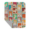 Lots of Fawn Cardigan Corgi Artwork Pattern Quilted Throw Blanket 50" x 60" product image at NuMercy