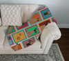 Lots of Fawn Great Dane Artwork Pattern Quilted Throw Blanket 50" x 60" product image at NuMercy 3