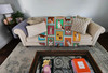 Lots of Red Siberian Husky Artwork Pattern Quilted Throw Blanket 50" x 60" product image at NuMercy 2