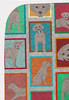Lots of Grey Labrador Retriever Artwork Pattern Quilted Throw Blanket 50" x 60" product image at NuMercy 5