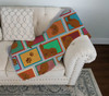 Lots of Ruby Cavalier Spaniel Artwork Pattern Quilted Throw Blanket 50" x 60" product image at NuMercy 3