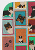 Lots of Tricolor Sheltie Artwork Pattern Quilted Throw Blanket 50" x 60" product image at NuMercy 5