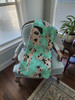 Harlequin Natural Ears Great Dane Artwork Pattern Quilted Throw Blanket 50" x 60" product image at NuMercy 4