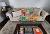 Lots of Cream Golden Retriever Artwork Pattern Quilted Throw Blanket 50" x 60" product image at NuMercy 2