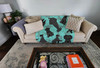 Black Schnauzer Artwork Pattern Quilted Throw Blanket 50" x 60" product image at NuMercy 2