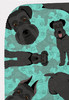 Black Schnauzer Artwork Pattern Quilted Throw Blanket 50" x 60" product image at NuMercy 5