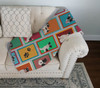 Lots of Jack Russell Terrier Artwork Pattern Quilted Throw Blanket 50" x 60" product image at NuMercy 3
