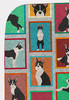 Lots of Boston Terrier Artwork Pattern Quilted Throw Blanket 50" x 60" product image at NuMercy 5